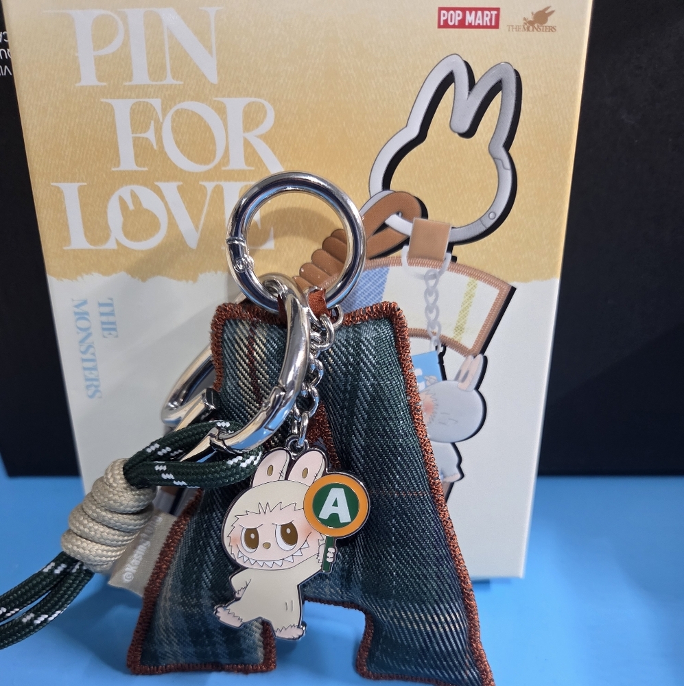 Pin for Love Letter A Keychain Pendant